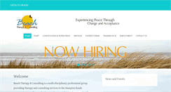Desktop Screenshot of beachtherapyandconsulting.com